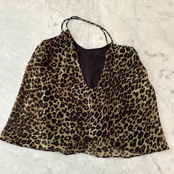 Aqua for Bloomingdale’s Leopard Tank Size Small - Picture 4 of 7
